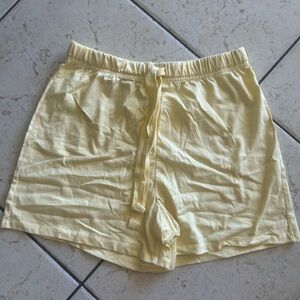 Light Yellow Women's Pajama Shorts